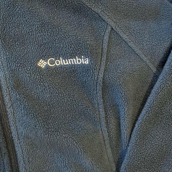 Womens Blue Columbia Fleece Full Zip Jacket Size Medium - Picture 8 of 8
